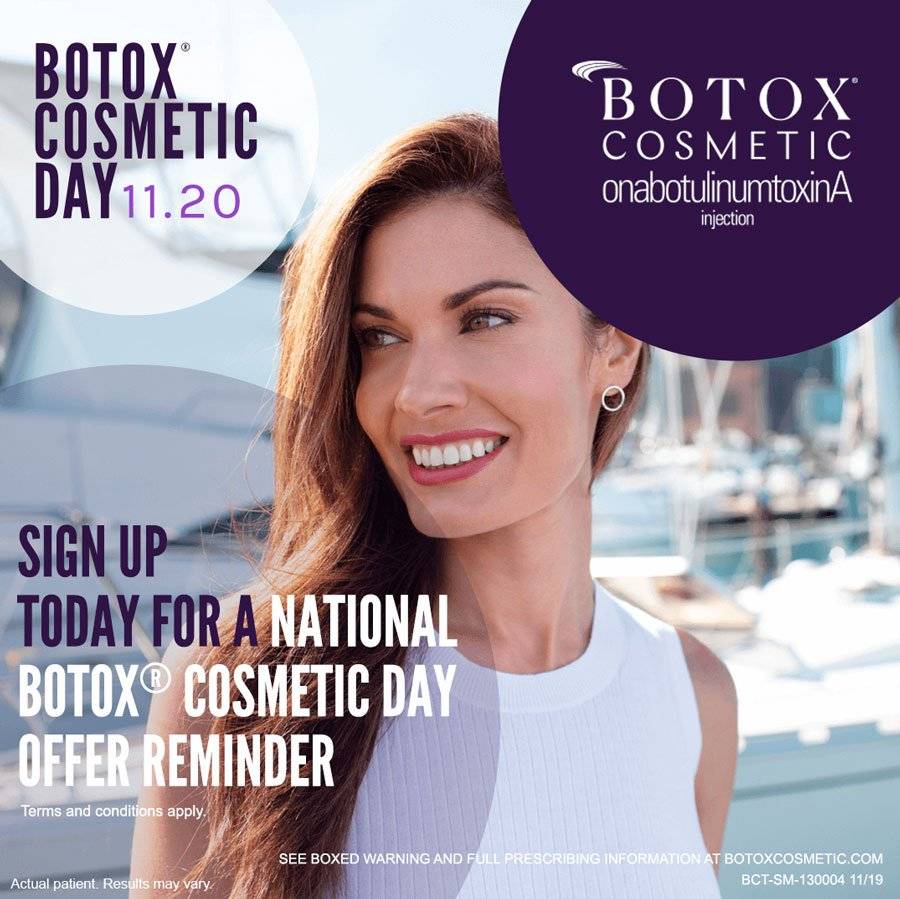 Dr. Melinda Silva MD Botox Cosmetic Day November 20.