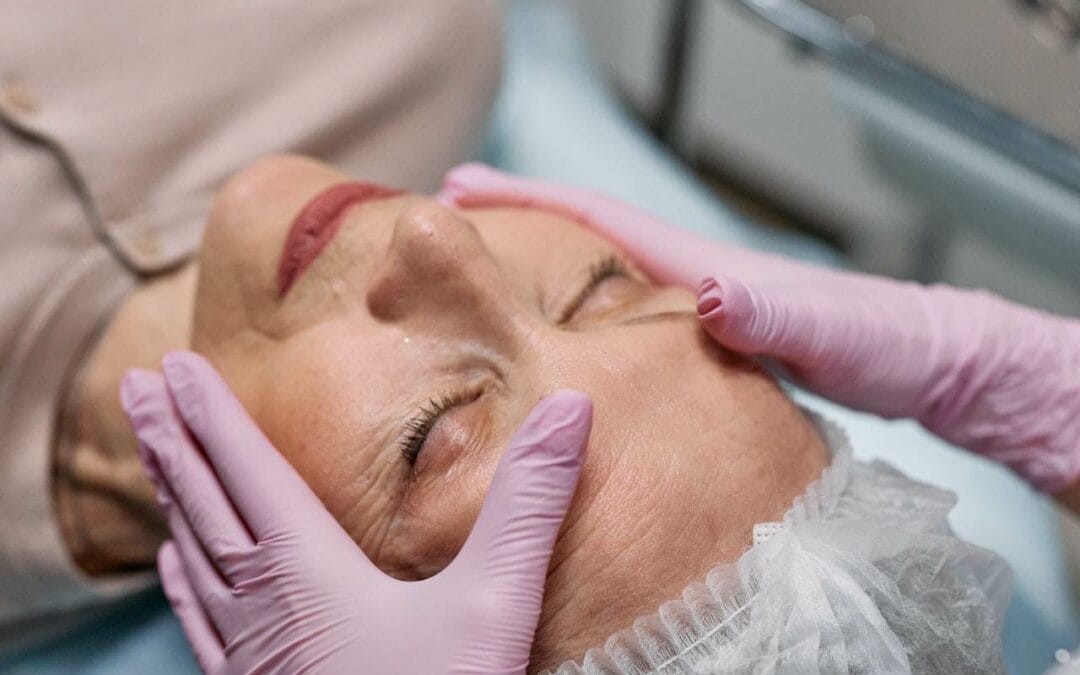 woman getting wrinkle treatment